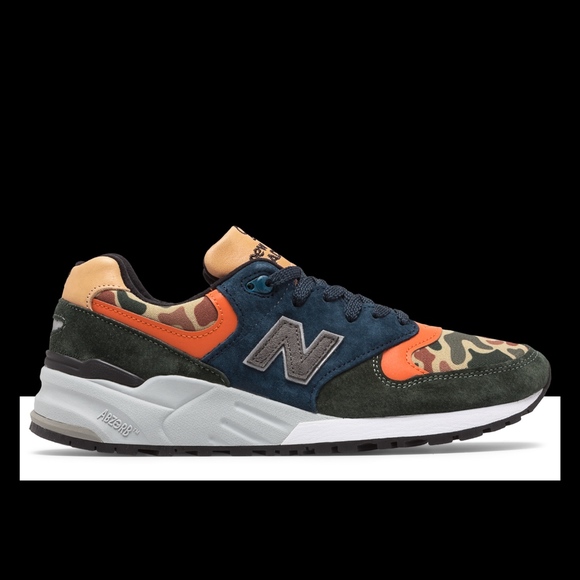 New Balance Shoes Made In Usa M999ni Duck Camo Orange Men New